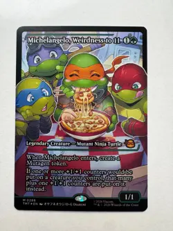 Michelangelo Weirdness to 11 Foil TMNT MTG 2026 NM Pack Fresh Ninja Turtles - Image 1