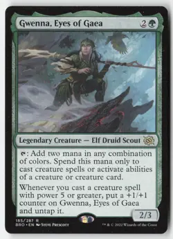 MTG - Gwenna, Eyes of Gaea #185 - Regular - BRO The Brothers' War - Image 1
