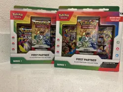 Pokemon First Partner Series 1 Illustration Collection (Set of 2) Factory Sealed - Image 1