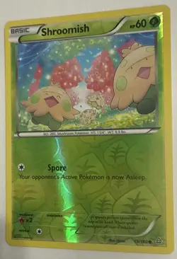 SHROOMISH 2015 Pokemon Primal Clash REVERSE HOLO POKEMON 15/160 Near Mint - Image 3