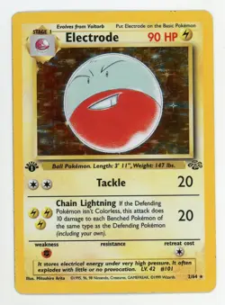 1st Edition Electrode Holo - Pokemon 1999 Jungle #2 NM - Image 1