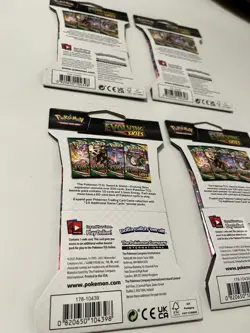 Pokemon Cards Evolving Skies Booster Packs Hanger Sealed Sleeved x4 DURALUDON - Image 5