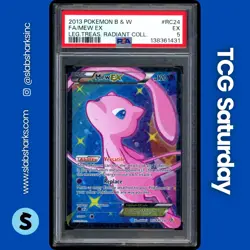 2013 POKEMON B&W LEGENDARY TREASURES RADIANT COLLECTION #RC24/RC25 MEW EX PSA 5 - Image 1