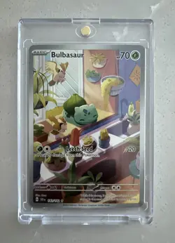 Pokemon TCG Stellar Crown Holo Bulbasaur IR 143/142 Sv07 - Image 1