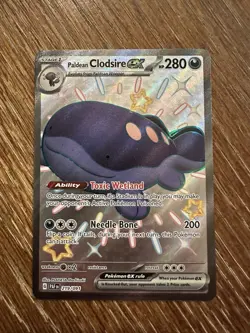 Paldean Clodsire EX 219/091 Shiny Ultra Rare Paldean Fates Pokemon Card NM - Image 1