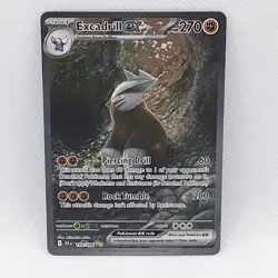 Pokemon TCG Excadrill EX Sir 168/086 SV11B Black Bolt NM/M Condition - Image 1