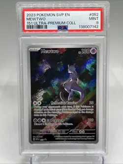 2023 POKEMON SVP PROMO 151 ULTRA-PREMIUM COLLECTION #052 MEWTWO PSA 9 - Image 1