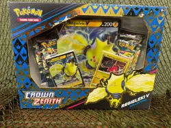 *SEALED* CROWN ZENITH ~ REGIELEKI V Collection Box~ Pokemon TCG ~ BLUE - Image 1