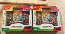 Pokemon First Partner Illustration Collection Series 1 (Lot of 2) SEALED New - Image 1