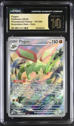 Flygon *CGC PRISTINE 10* Illustration Rare *Phantasmal Flames* #101 * Pokemon - Image 1