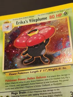 2000 Erika's Vileplume #5/132 Holo LP+ Rare Pokemon Gym Heroes WOTC - Image 2
