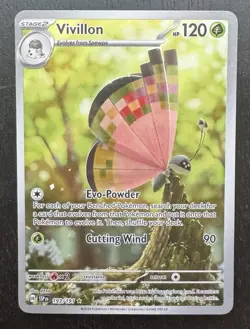 Vivillon Pokemon TCG Scarlet & Violet Surging Sparks 193/191 Illustration Rare - Image 3