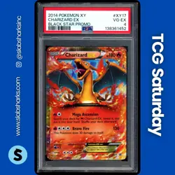 2014 POKEMON XY BLACK STAR PROMO #XY17 CHARIZARD EX PSA 4 - Image 1