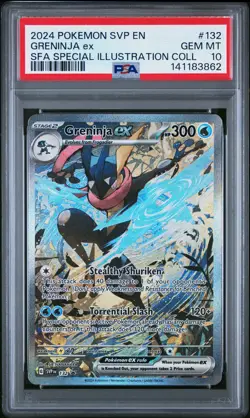 2024 POKEMON SVP EN-SV BLACK STAR PROMO #132 GRENINJA EX PSA 10 - Image 1