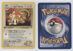 Lt Surge's Raticate 1st Ed. Pokemon Gym Heroes #51 2000 - Image 3