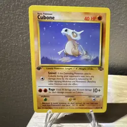 Pokemon TCG Cubone Jungle 50/64 1st Edition Basic 40 HP Common Regular English - Image 1