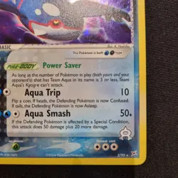Team Aqua's Kyogre 3/95 Team Magma vs Team Aqua Holo Pokemon TCG - NM - Image 5