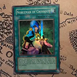 YUGIOH Super Rare Nobleman Of Crossout PSV-E034 MPLAYED - Image 1