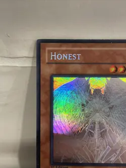 Yugioh Honest Light of Destruction Ghost Rare 1st Edition LODT-EN001 LP - Image 2