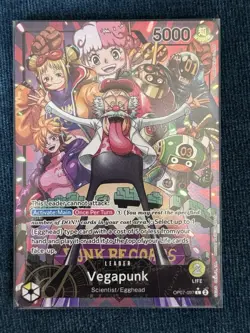 Bandai One Piece Card Game Vegapunk Leader OP07-097 Holo 5000 Power - Image 1