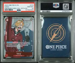 One Piece 2023 Sanji OP01-013 R Premium Card Collection 25th Ed PSA 10 - Image 2