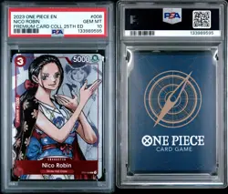 2023 ONE PIECE PREMIUM CARD COLLECTION 25TH EDITION #008 NICO ROBIN PSA 10 - Image 3