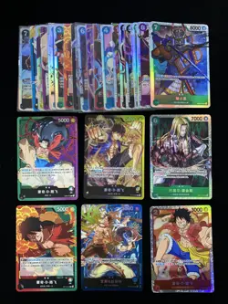 2025 One Piece S-Chinese #OP13-001 Monkey D. Luffy Edward Newgate Lot*30 LU57 - Image 1