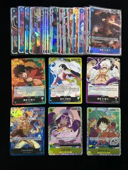 2025 One Piece TCG S-Chinese #OP13-001 Monkey D. Luffy Aids Hancock Lot*30 LU57 - Image 1