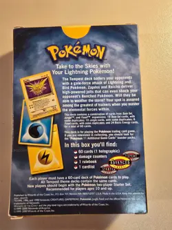 Pokemon Tempest Theme Deck - box, rulebook, and card list - Image 3