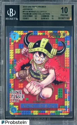 2025 One Piece Promos JPN P110 Monkey D. Luffy Premium Card BGS 10 PRISTINE - Image 1