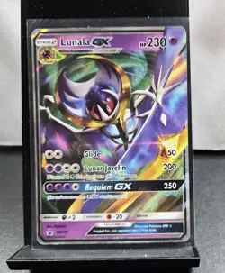 Pokemon GX Card Lot (5) Lunala, Hoopa, Solgaleo, Primarina, Dusk Mane Necrozma - Image 2
