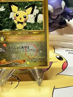 Pokemon TCG Pichu Reverse Holo Card No.172 Japanese Edition. Read Description. ￼ - Image 2