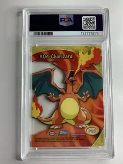 2000 Topps Pokemon TV #PC3 Charizard Clear Card Animation Series 2 PSA 9 MINT - Image 2