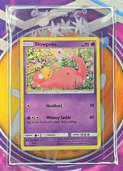 🔥Pokemon Cards Slowpoke 5/12 McDonald's Promo Holo 2018 Sleeved/ Protected 👍📈 - Image 3
