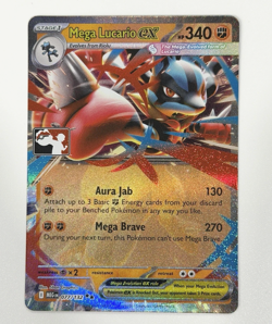 Mega Lucario ex 077/132 Prize Pack Series 8 Play Pokemon Stamped Promo Card NM💥 - Image 1