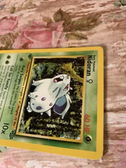 Nidoran Jungle 57/64 Regular 1st Edition Common Pokemon TCG Base Set Vntg. Card - Image 4