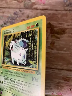 Nidoran Jungle 57/64 Regular 1st Edition Common Pokemon TCG Base Set Vntg. Card - Image 5