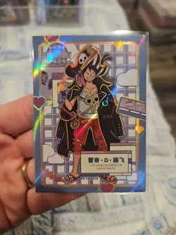 One Piece Collectible Trading Thick Card Stock Holo Foil Monkey D Luffy - Image 1
