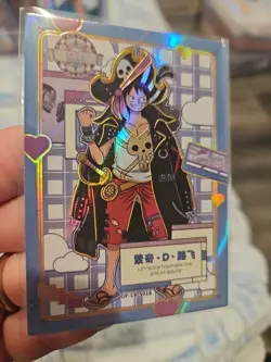 One Piece Collectible Trading Thick Card Stock Holo Foil Monkey D Luffy - Image 5