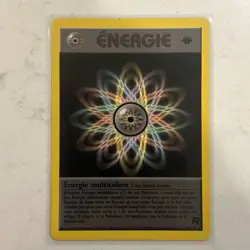 Rainbow Energy 80/82 Pokemon TCG 1st Edition Team Rocket Vintage 2000 Card - Image 1
