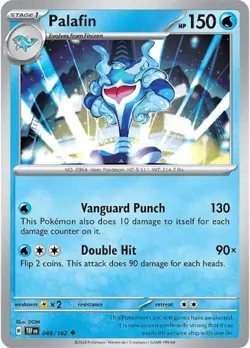 Palafin SV05: Temporal Forces 049/162 NM English Pokemon Card - Image 1