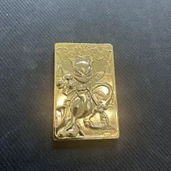 Mewtwo *Burger King Promo* 1999 Gold Plated Card - Pokemon Collectable (LP) - Image 1