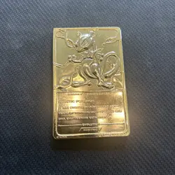 Mewtwo *Burger King Promo* 1999 Gold Plated Card - Pokemon Collectable (LP) - Image 2