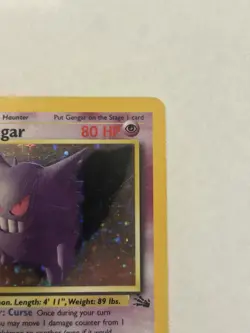Pokemon Gengar 5/62 Fossil Holo Rare Unlimited English 1999 TCG Card - Image 3