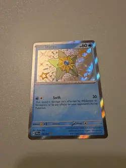 Pokemon TCG Staryu Holo Shiny Rare Card Paldean Fates 118/091 NM Condition - Image 1