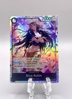 Nico Robin OP12-087 SR ONE PIECE Card Game NM Black - Image 1