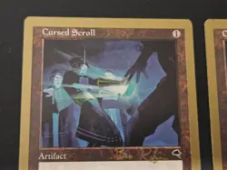 Mtg x2 Cursed Scroll LP Ben Rubin 1998 World Championship Magic Card - Image 3