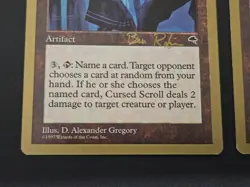 Mtg x2 Cursed Scroll LP Ben Rubin 1998 World Championship Magic Card - Image 4