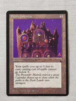 Played Stone Calendar The Dark Mtg Magic the Gathering - Image 1