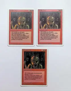 MTG - Magic The Gathering - Goblin King X 3 - Revised/4th Edition - LP/EX! - Image 1